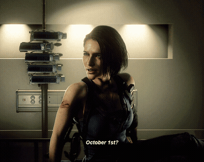 Woman In Video Game Asking October 1St GIF