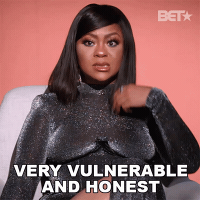 Woman In Vulnerable And Honest Dress GIF