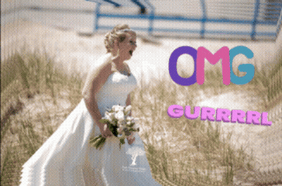 Woman In Wedding Dress Omg Gurrrl GIF