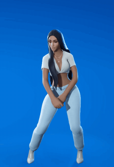 Woman In White Dancing Arms Up GIF