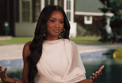 Woman In White Dress And Hoop Earrings GIF