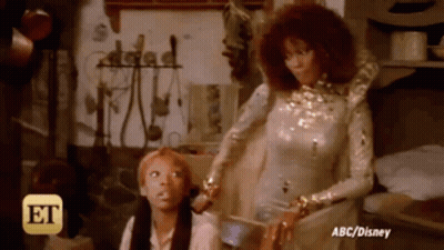 Woman In White Dress And Kid With ABC Disney GIF