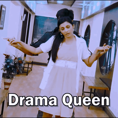 Woman In White Dress Dancing Drama Queen GIF