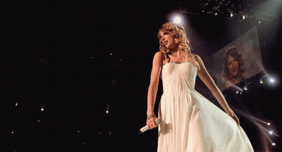 Woman In White Dress Dancing With Outstretched Arms GIF