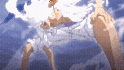 Woman In White Dress In Cloudy Sky GIF