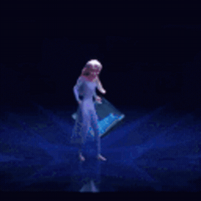 Woman In White Dress In Dark Room Surrounded By Light GIF