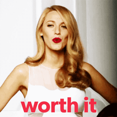 Woman In White Dress Saying Worth It GIF