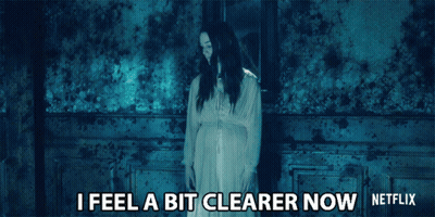 Woman In White Dress Says I Feel A Bit Clearer Now Netflix GIF