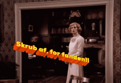 Woman In White Dress Skrub Af For Fanden GIF