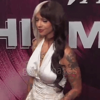 Woman In White Dress Standing At Him Sign GIF