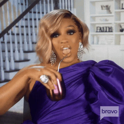 Woman In White Dress With Crown Says I'm Not Bitter I'm Better GIF