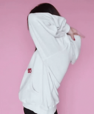Woman In White Hoodie Saying University GIF