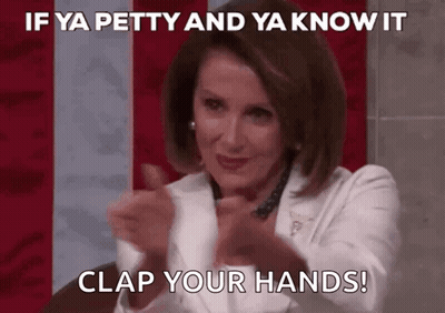 Woman In White Jacket Clapping Red White Blue Flag GIF