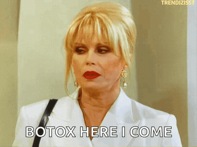 Woman In White Jacket Says Botox Here I Come GIF