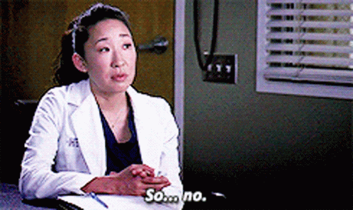 Woman In White Lab Coat Says So No GIF