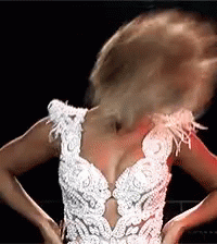 Woman In White Lace Dress Dancing GIF