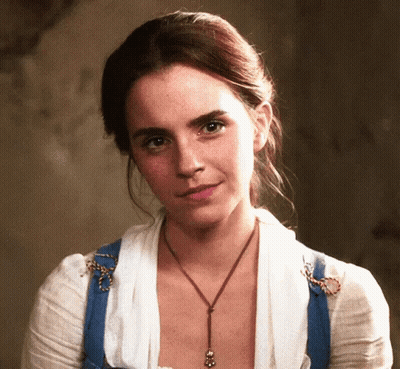 Woman In White Shirt And Blue Overalls GIF