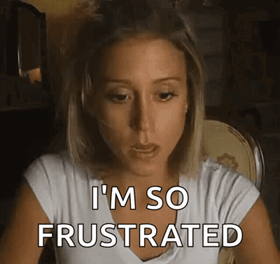 Woman In White Shirt I'm So Frustrated GIF