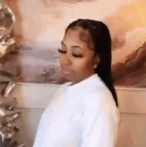 Woman In White Shirt GIF
