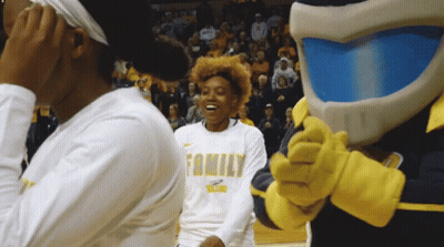Woman In White Shirt Saying Family GIF