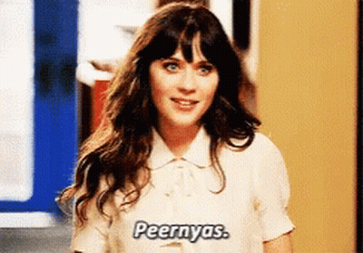 Woman In White Shirt Saying Peernyas GIF