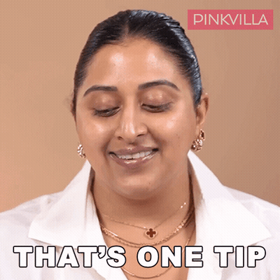 Woman In White Shirt Saying That's One Tip GIF