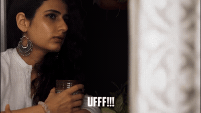 Woman In White Shirt Saying Ufff GIF