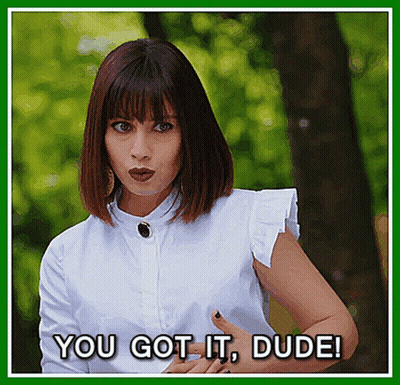 Woman In White Shirt Saying You Got It Dude GIF