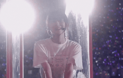 Woman In White Shirt Wearing Headset Mic GIF