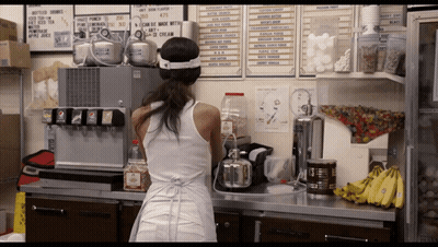 Woman In White Tank Top At Pepsi Machine GIF