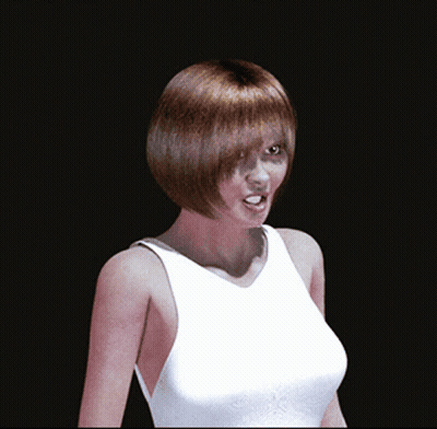 Woman In White Tank Top Making Angry Face GIF