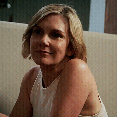 Woman In White Tank Top On Couch GIF
