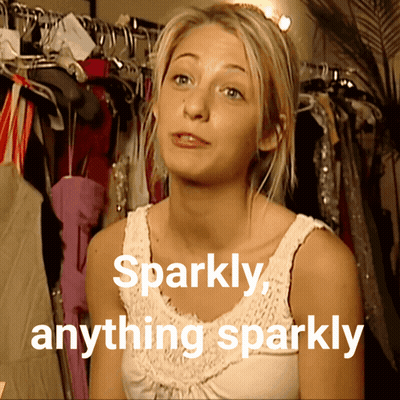Woman In White Tank Top Sparkly Anything Sparkly GIF