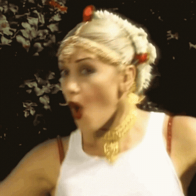 Woman In White Tank Top Surprised GIF