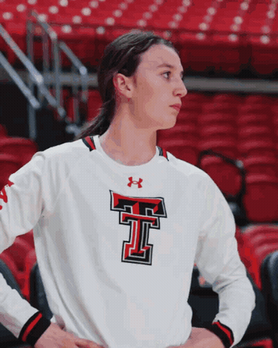 Woman In White Under Armour T-Shirt GIF