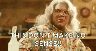 Woman In Wig And Glasses Saying This Don't Make No Sense GIF