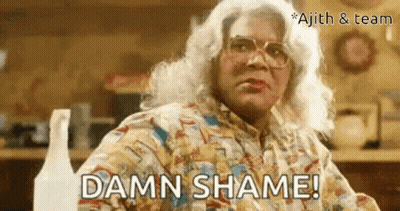 Woman In Wig Says Damn Shame GIF
