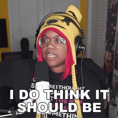 Woman In Winnie Pooh Hat Saying I Do Think It Should Be GIF