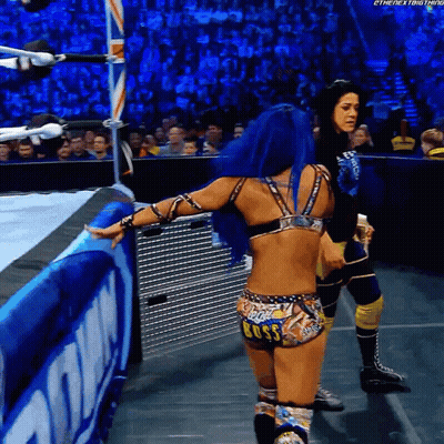 Woman In Wrestling Outfit Saying Boss GIF