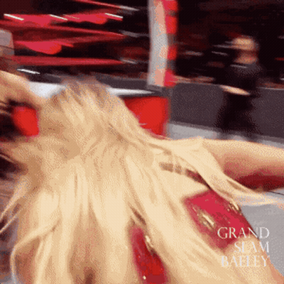 Woman In Wrestling Ring Grand Slam Bally GIF