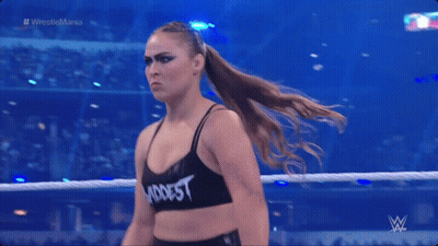 Woman In Wrestling Ring Wearing Baddest Tank Top GIF