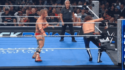 Woman In Wrestling Ring With USA GIF