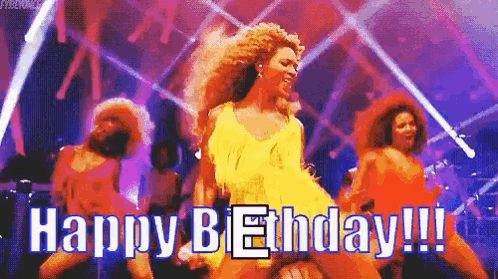 Woman In Yellow Dress Dancing On Stage GIF