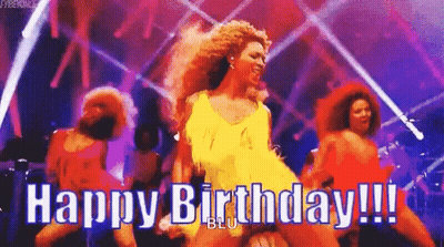 Woman In Yellow Dress Dancing On Stage GIF