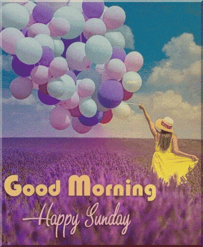 Woman In Yellow Dress Holding Balloons GIF