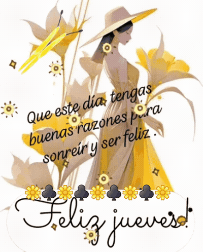 Woman In Yellow Dress Surrounded By Yellow Flowers GIF