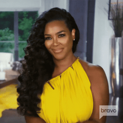 Woman In Yellow Dress With Bravo GIF