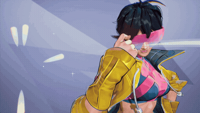 Woman In Yellow Jacket And Pink Sunglasses GIF
