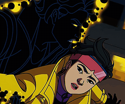 Woman In Yellow Jacket And Purple Headband GIF