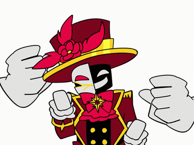 Woman In Yellow Jacket And Red Hat With Bandana And Gloves GIF
